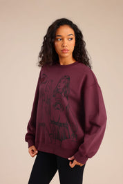 FOX נשים פוטרים פוטר עם הדפס פוטר עם הדפס