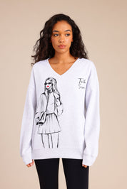 FOX נשים פוטרים פוטר עם הדפס פוטר עם הדפס