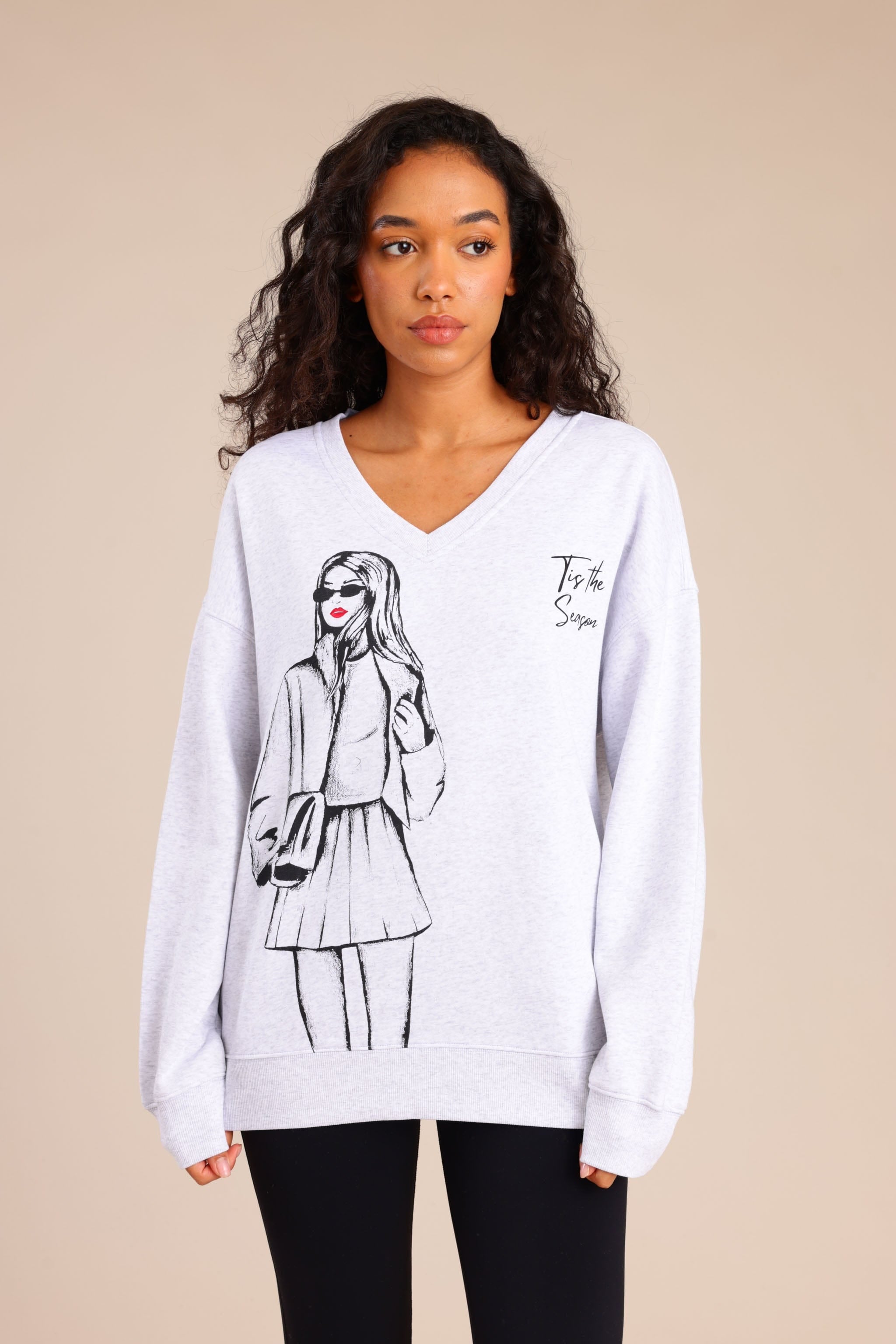 FOX נשים פוטרים פוטר עם הדפס פוטר עם הדפס