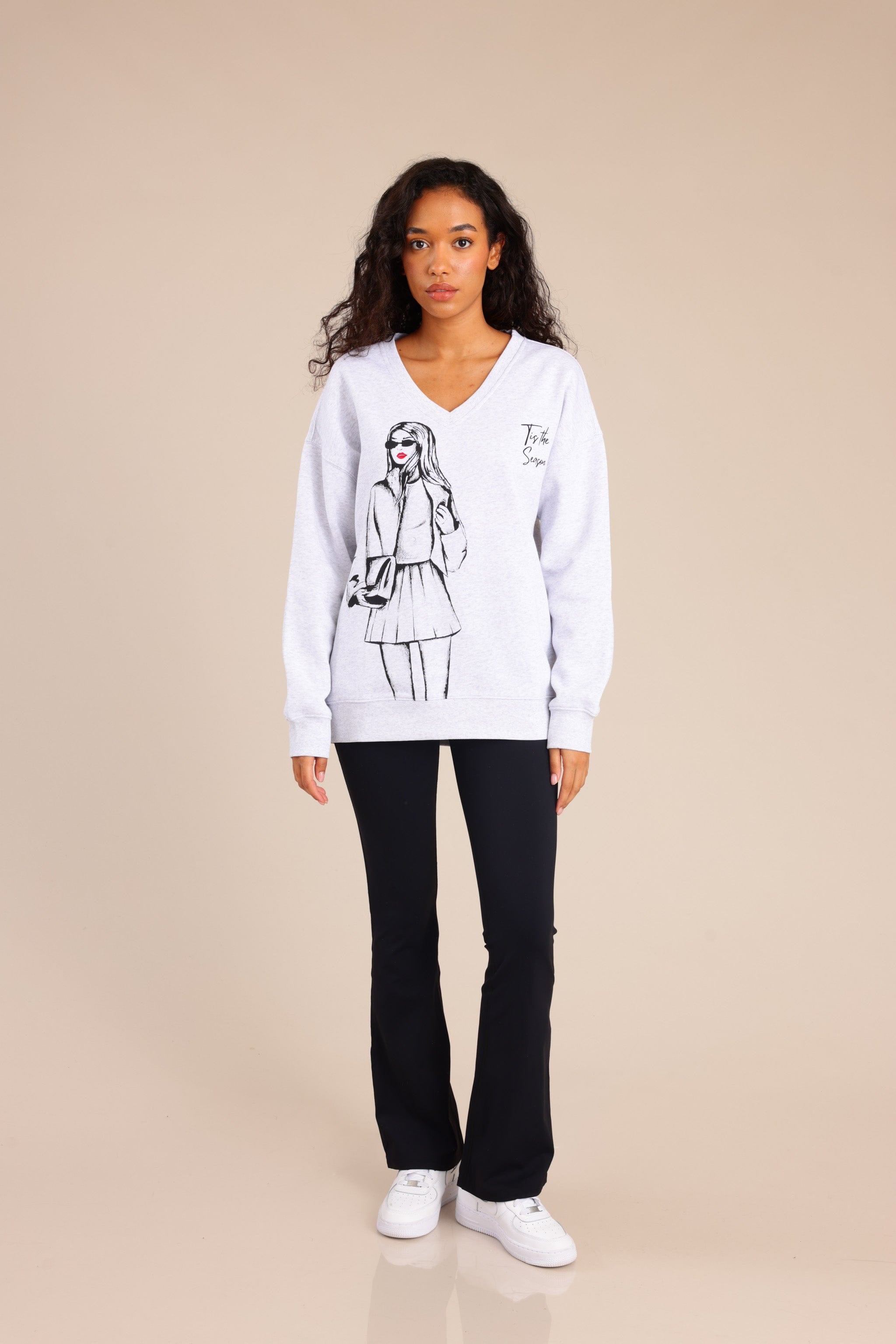 FOX נשים פוטרים פוטר עם הדפס פוטר עם הדפס