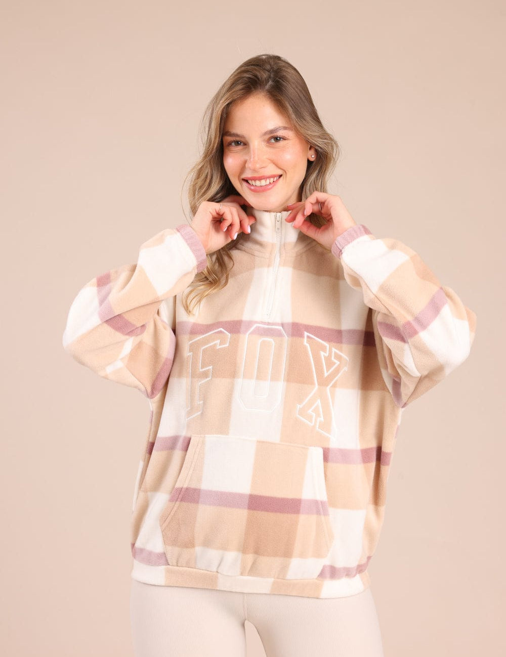 FOX נשים פליזים פליז FOX חצי רוכסן MINIME פליז FOX חצי רוכסן MINIME