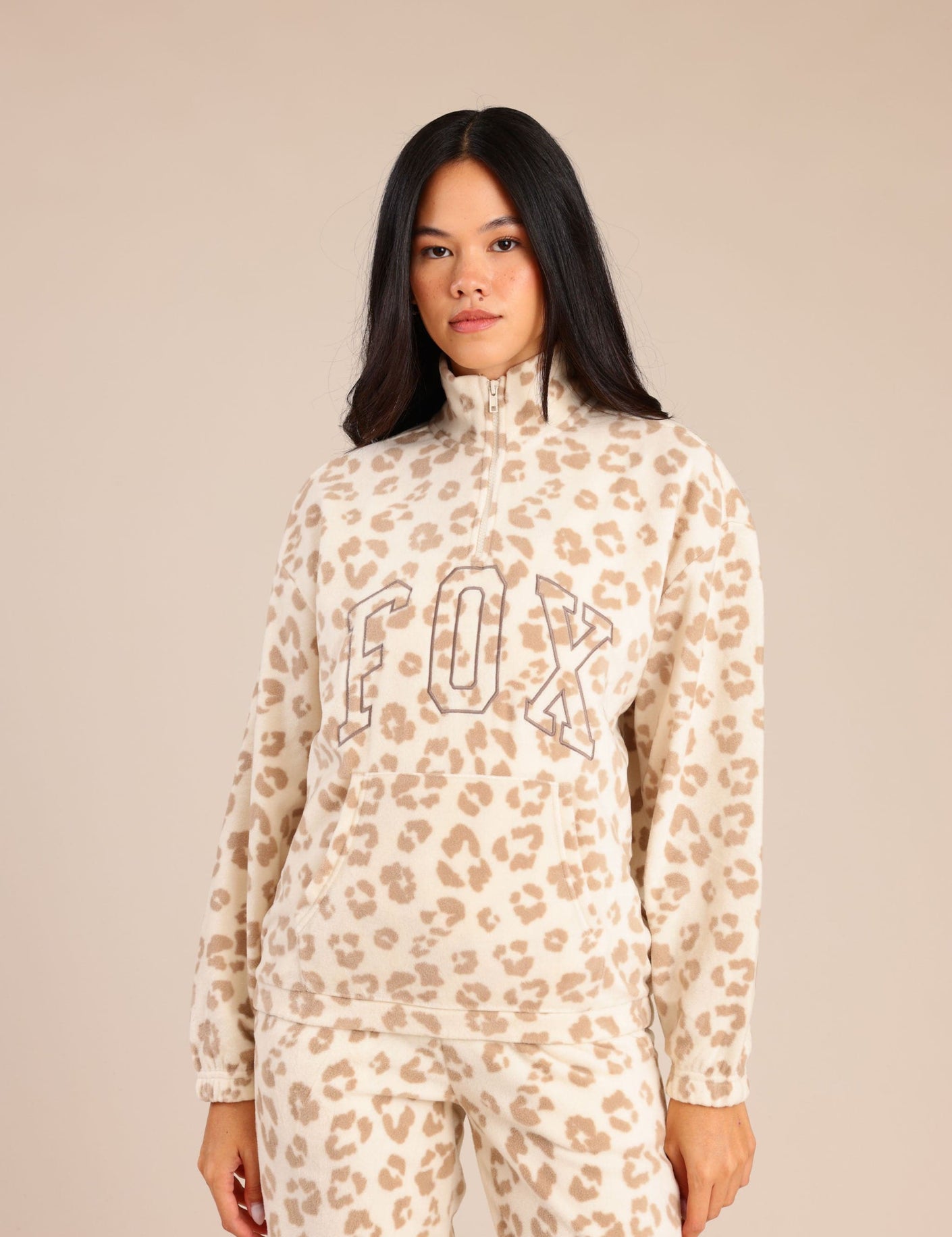 FOX נשים פליזים פליז חצי רוכסן פוקס פליז חצי רוכסן פוקס