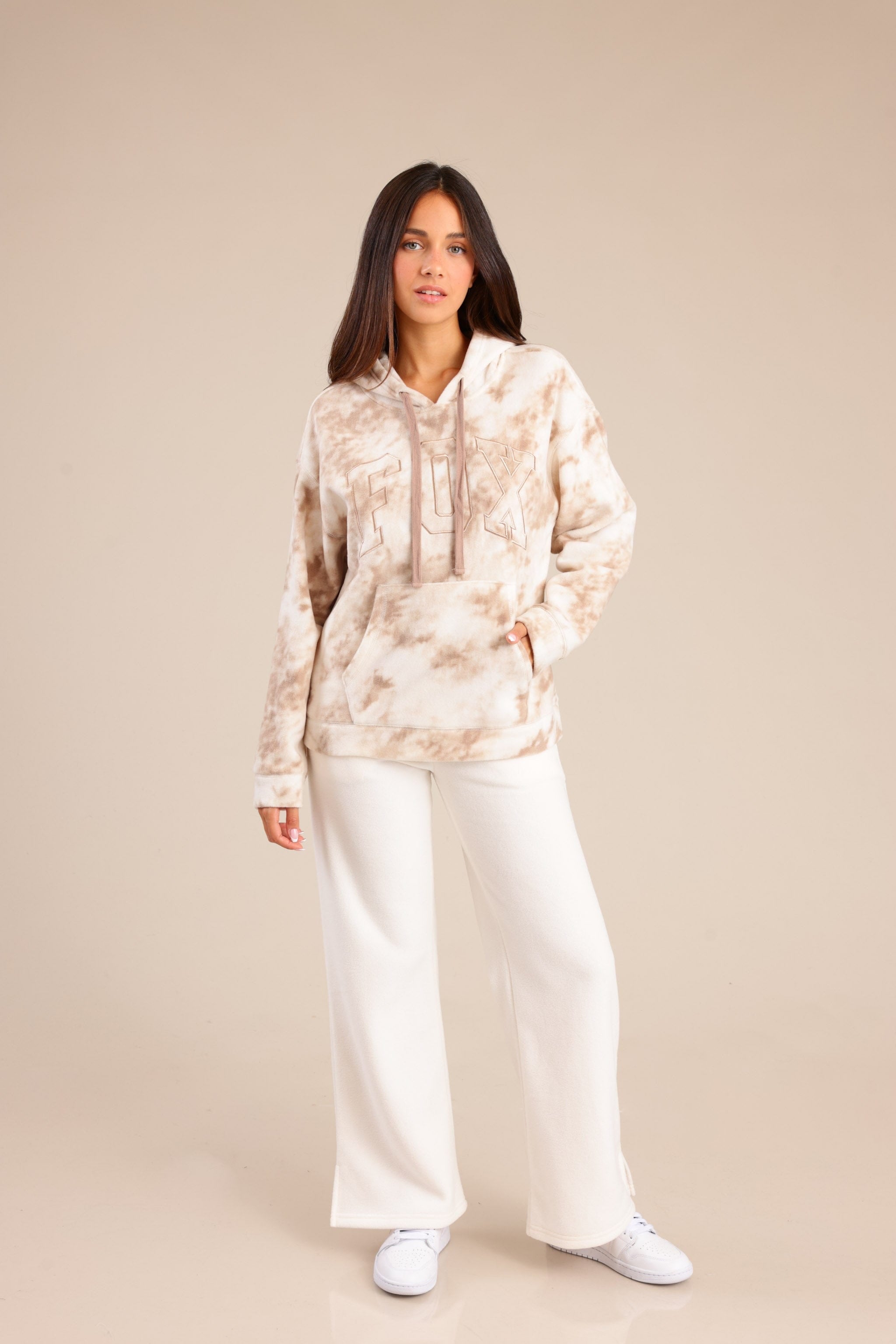 FOX נשים פליזים קפוצ'ון פליז פוקס קפוצ'ון פליז פוקס