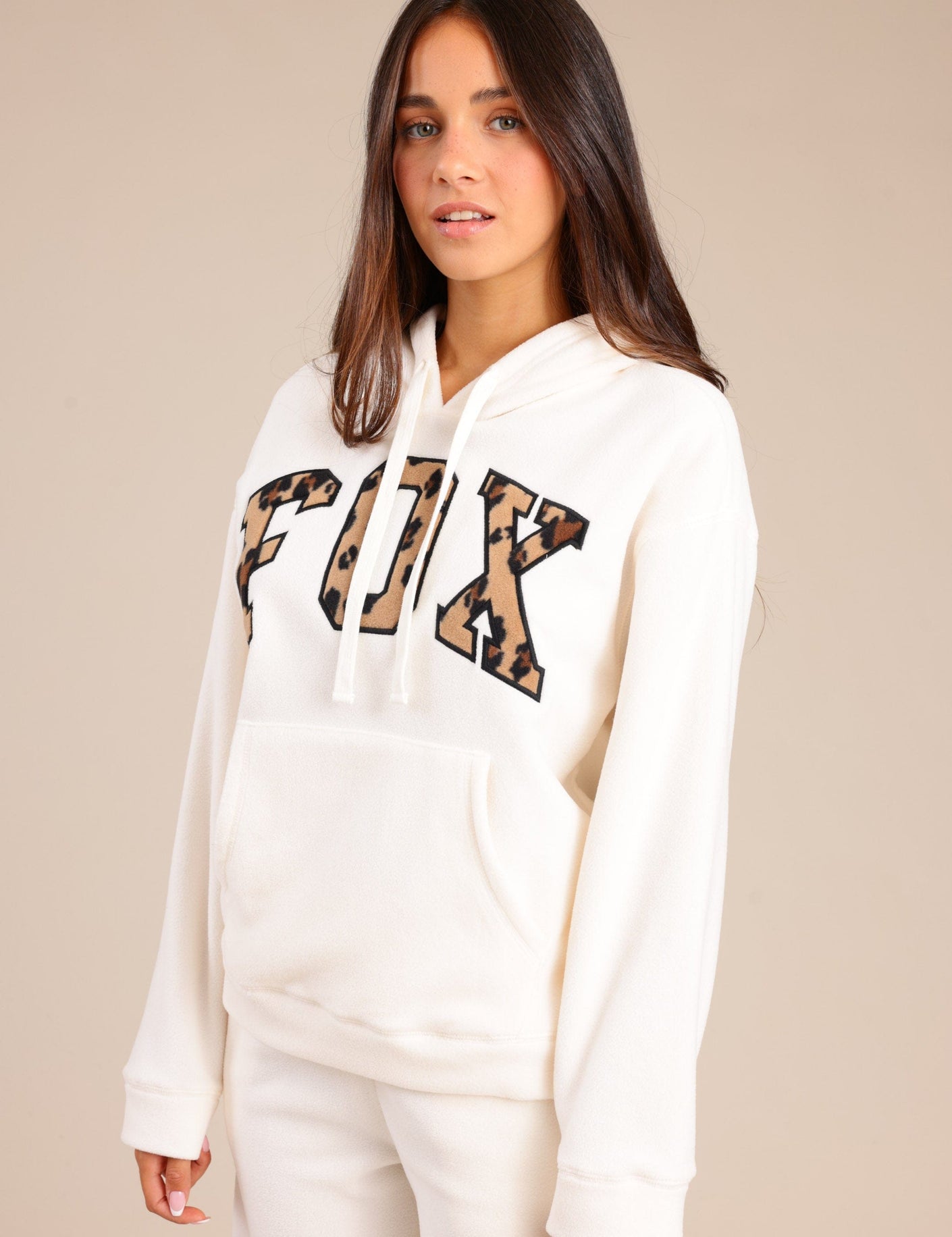 FOX נשים פליזים קפוצ'ון פליז פוקס קפוצ'ון פליז פוקס