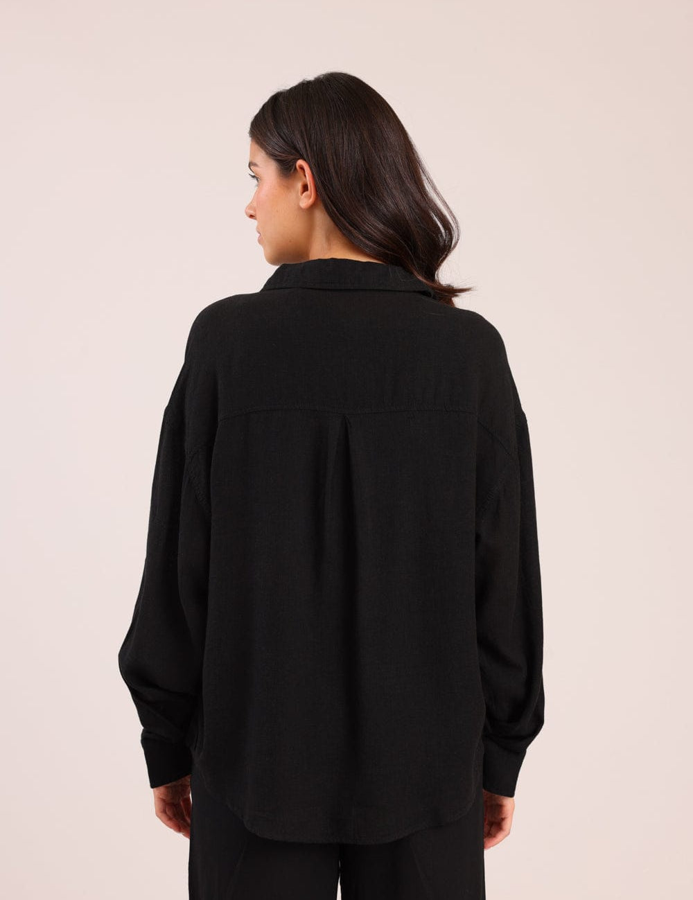 FOX נשים חולצה ארוכה חולצה מכופתרת חולצה מכופתרת