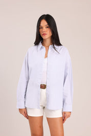 FOX נשים חולצה ארוכה חולצת נשים מכופתרת חולצת נשים מכופתרת