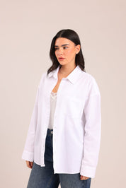 FOX נשים חולצה ארוכה חולצה מכופתרת חולצה מכופתרת