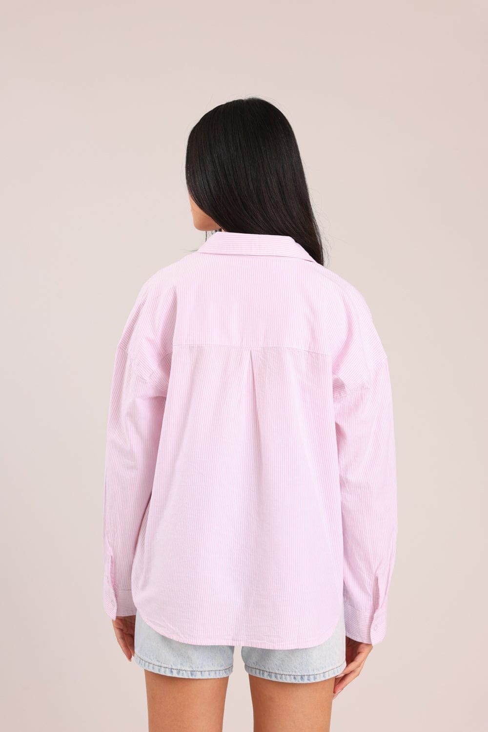 FOX נשים חולצה ארוכה חולצת נשים מכופתרת חולצת נשים מכופתרת