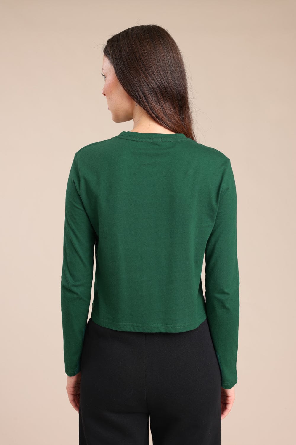 FOX נשים חולצה חולצה חלקה חולצה חלקה