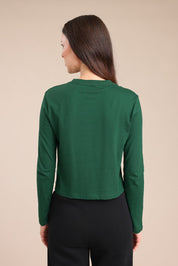 FOX נשים חולצה חולצה חלקה חולצה חלקה