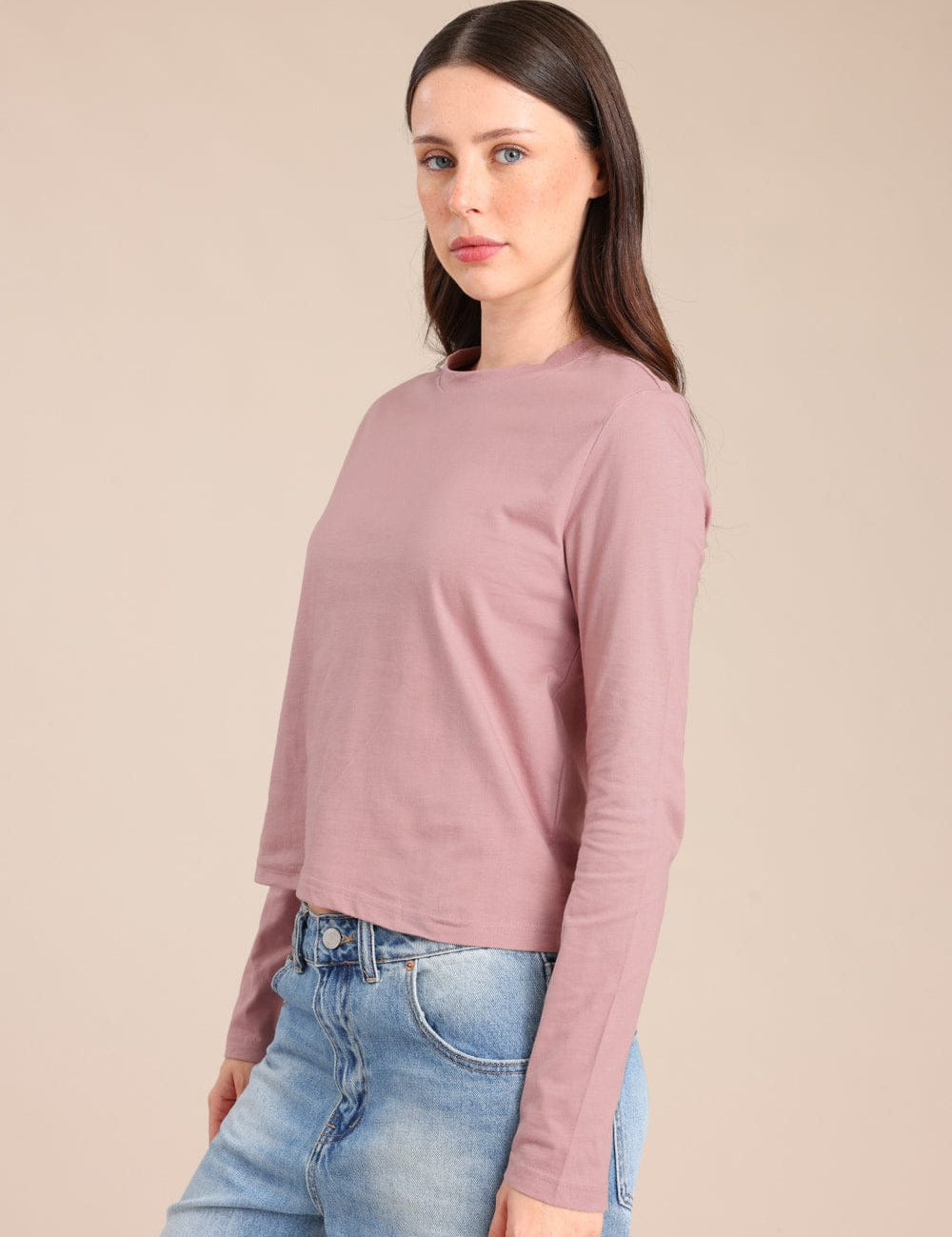 FOX נשים חולצה חולצה חלקה חולצה חלקה