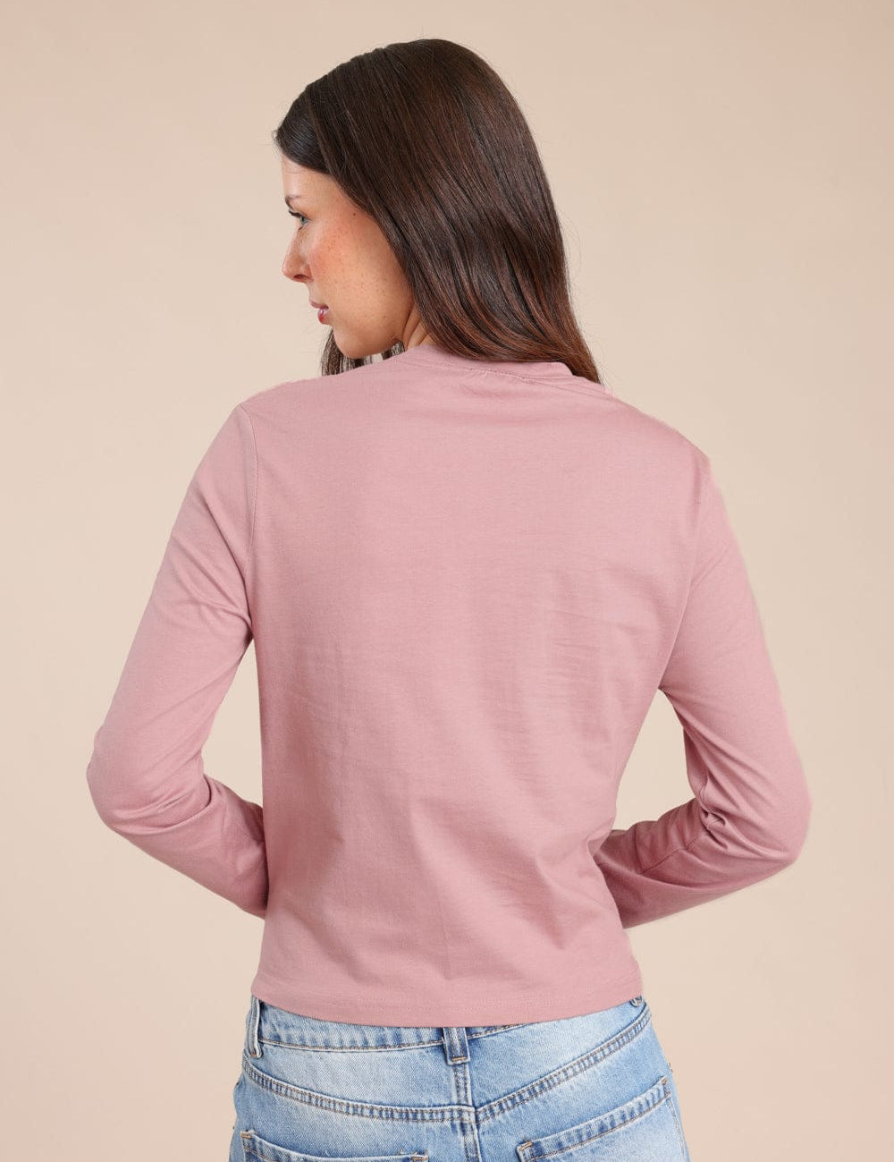 FOX נשים חולצה חולצה חלקה חולצה חלקה