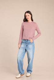 FOX נשים חולצה חולצה חלקה חולצה חלקה