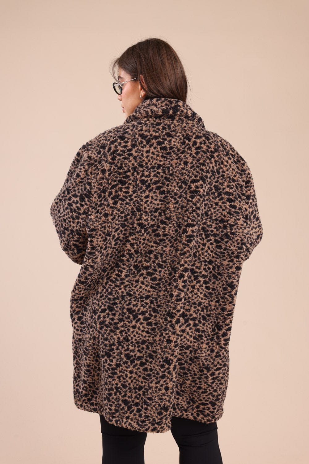 FOX פלאס נשים אחר 3-4XL מעיל מנומר| PLUS SIZE מעיל מנומר| PLUS SIZE 565195636201