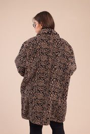 FOX פלאס נשים אחר 3-4XL מעיל מנומר| PLUS SIZE מעיל מנומר| PLUS SIZE 565195636201