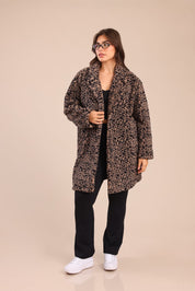 FOX פלאס נשים אחר 3-4XL מעיל מנומר| PLUS SIZE מעיל מנומר| PLUS SIZE 565195636201