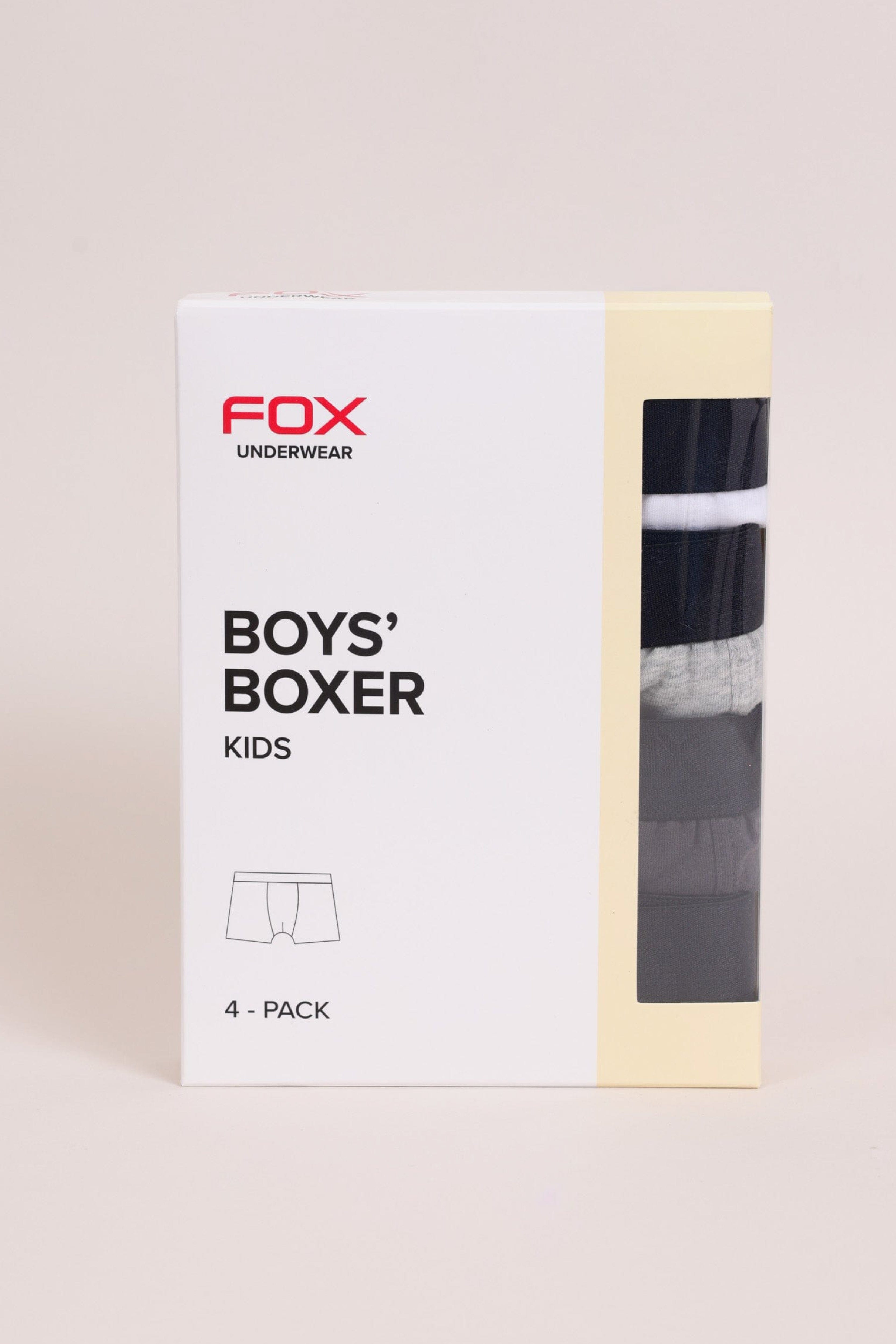 FOX אביזרים תחתונים מארז 4 תחתוני בוקסר בנים מארז 4 תחתוני בוקסר בנים