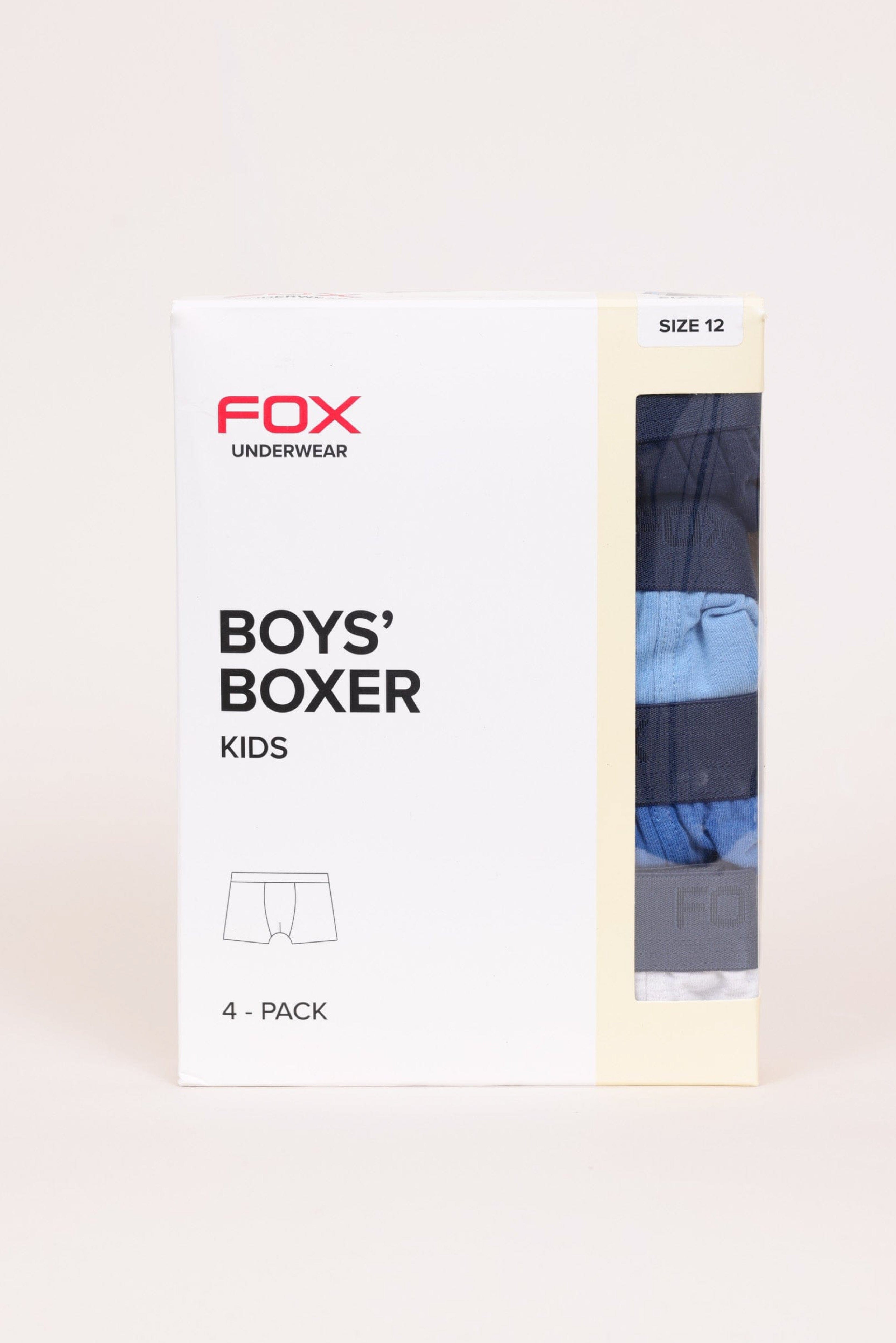 FOX אביזרים תחתונים מארז 4 תחתוני בוקסר בנים FOX | מארז 4 תחתוני בוקסר בנים | קנה עכשיו