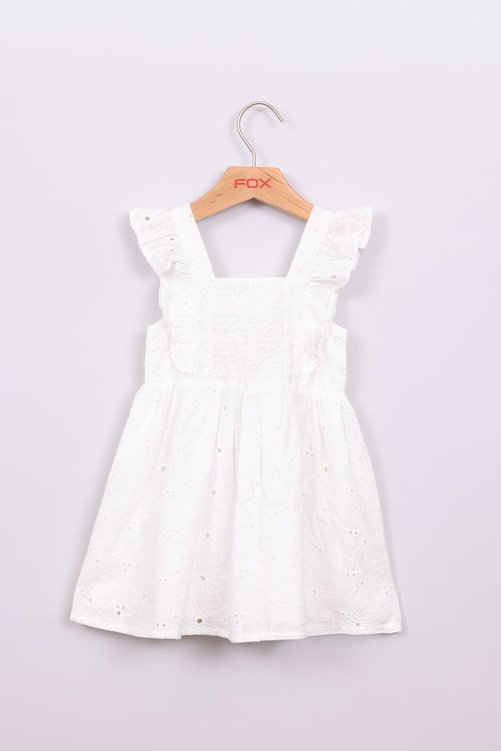 FOX תינוקות בנות אחר שמלה רקומה פרחים שמלה רקומה פרחים