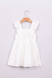 FOX תינוקות בנות אחר שמלה רקומה פרחים שמלה רקומה פרחים