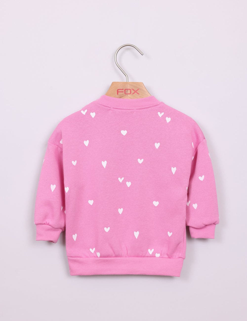 FOX תינוקות בנות פוטרים פוטר עם הדפס לבבות פוטר עם הדפס לבבות