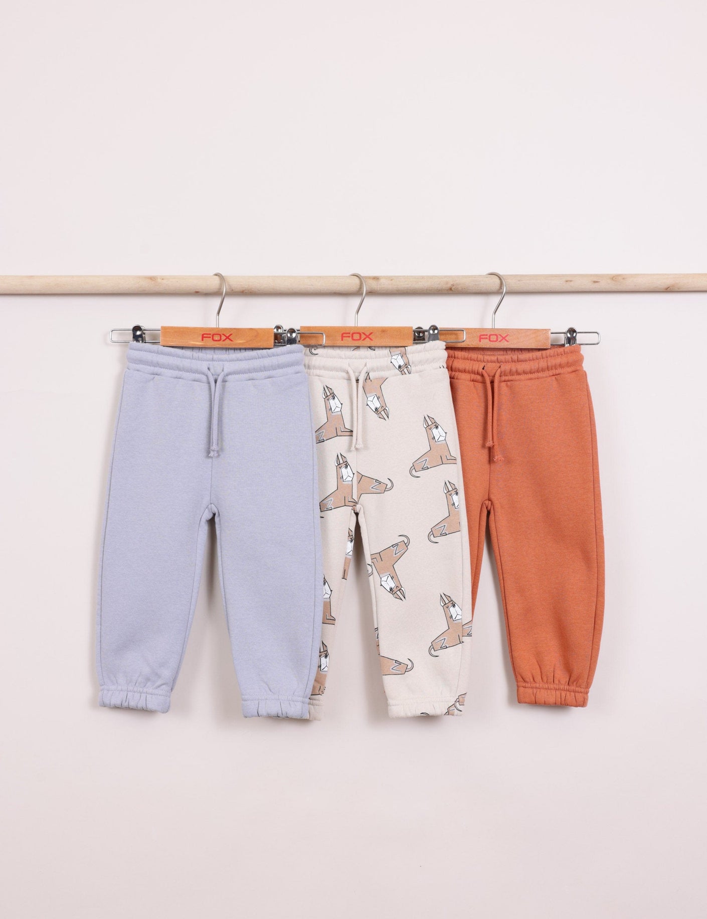 FOX FOX פוטרים מכנסי פוטר עם דפוס 3PP מכנסי פוטר עם דפוס 3PP