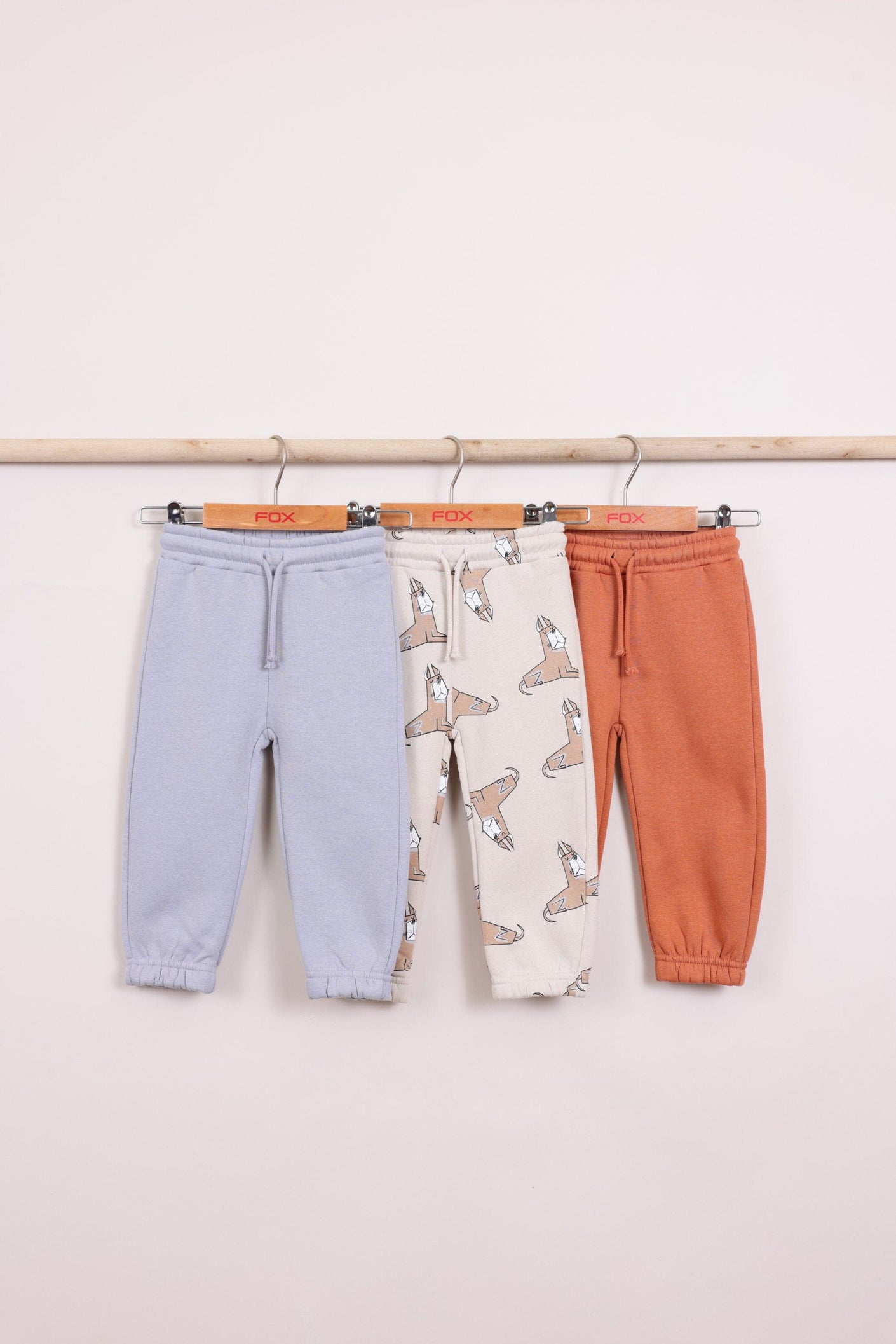 FOX FOX פוטרים מכנסי פוטר עם דפוס 3PP מכנסי פוטר עם דפוס 3PP