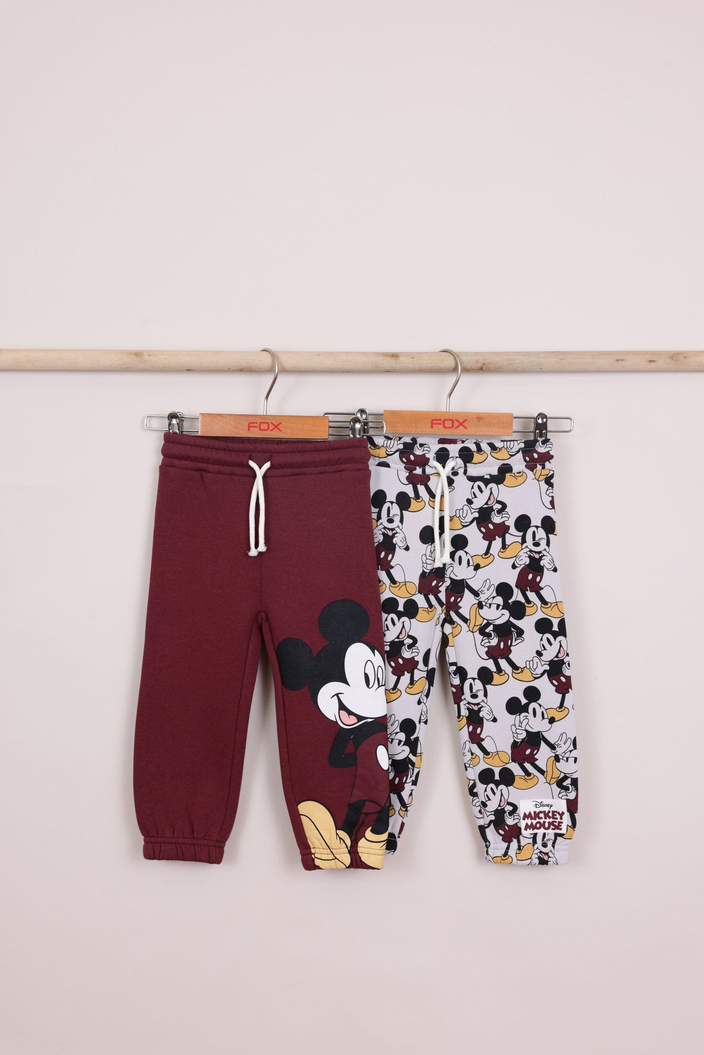 FOX תינוקות בנים פוטרים מארז 2 מכנסי פוטר מיקי מאוס מארז 2 מכנסי פוטר מיקי מאוס