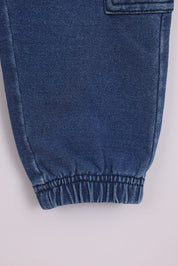 FOX תינוקות בנים מכנסיים מכנסי פוטר דמוי ג'ינס מכנסי פוטר דמוי ג'ינס