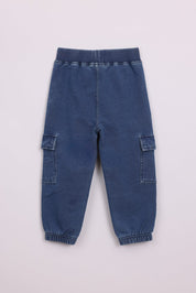 FOX תינוקות בנים מכנסיים מכנסי פוטר דמוי ג'ינס מכנסי פוטר דמוי ג'ינס