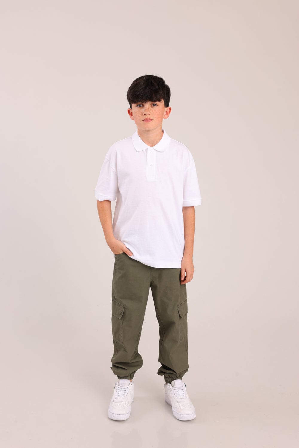 FOX בנים מכנסיים ארוכים מכנסי אריג ארוכים מכנסי אריג ארוכים