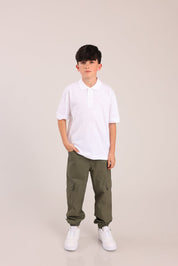 FOX בנים מכנסיים ארוכים מכנסי אריג ארוכים מכנסי אריג ארוכים