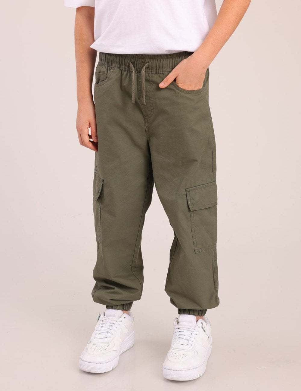 FOX בנים מכנסיים ארוכים מכנסי אריג ארוכים מכנסי אריג ארוכים