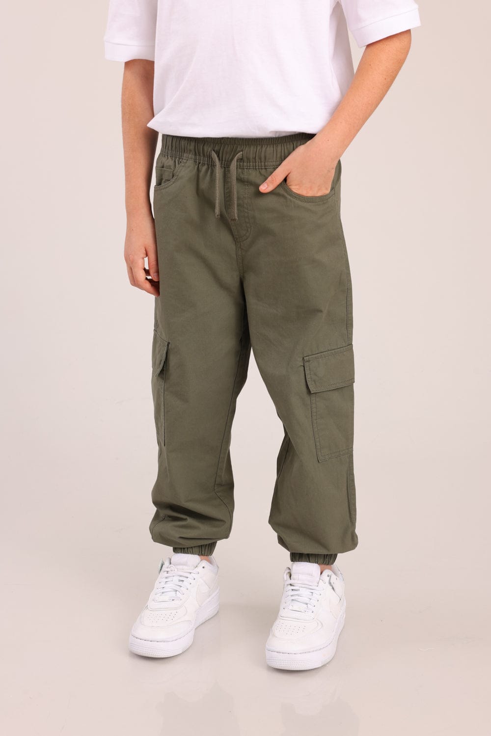 FOX בנים מכנסיים ארוכים מכנסי אריג ארוכים מכנסי אריג ארוכים