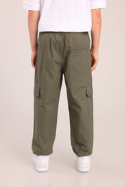 FOX בנים מכנסיים ארוכים מכנסי אריג ארוכים מכנסי אריג ארוכים