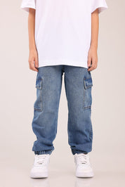 FOX בנים מכנסיים מכנסי ג'ינס מכנסי ג'ינס