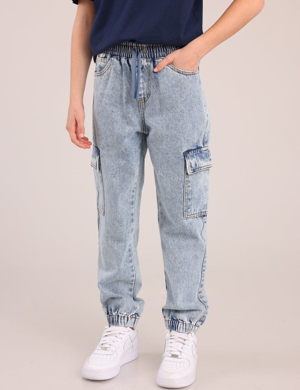 FOX בנים מכנסיים ארוכים מכנסי ג'ינס מכנסי ג'ינס