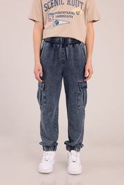 FOX בנים מכנסיים ארוכים מכנסי ג'ינס מכנסי ג'ינס