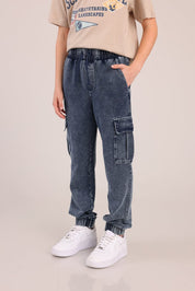 FOX בנים מכנסיים ארוכים מכנסי ג'ינס מכנסי ג'ינס