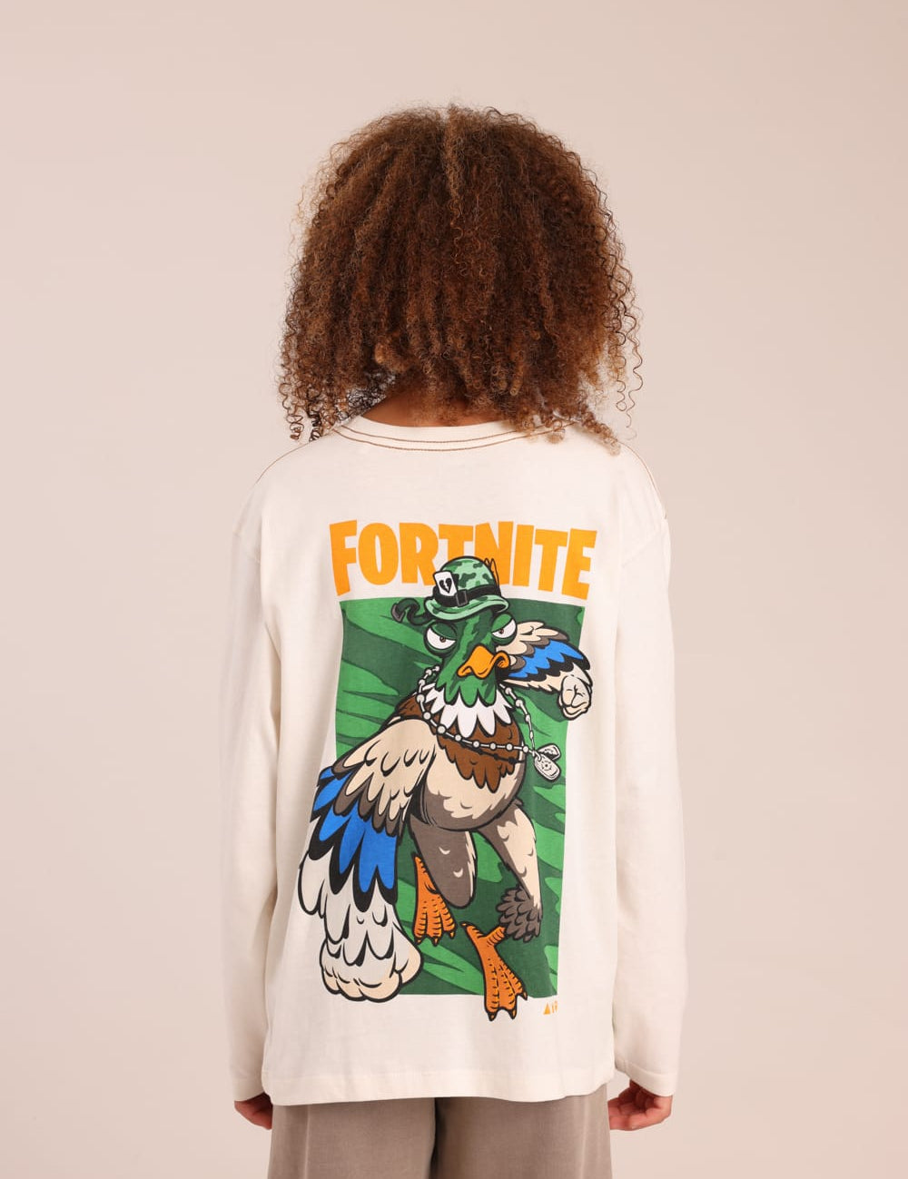 FOX בנים חולצה ארוכה חולצה ארוכה ממותגת FORTNITE חולצה ארוכה ממותגת FORTNITE