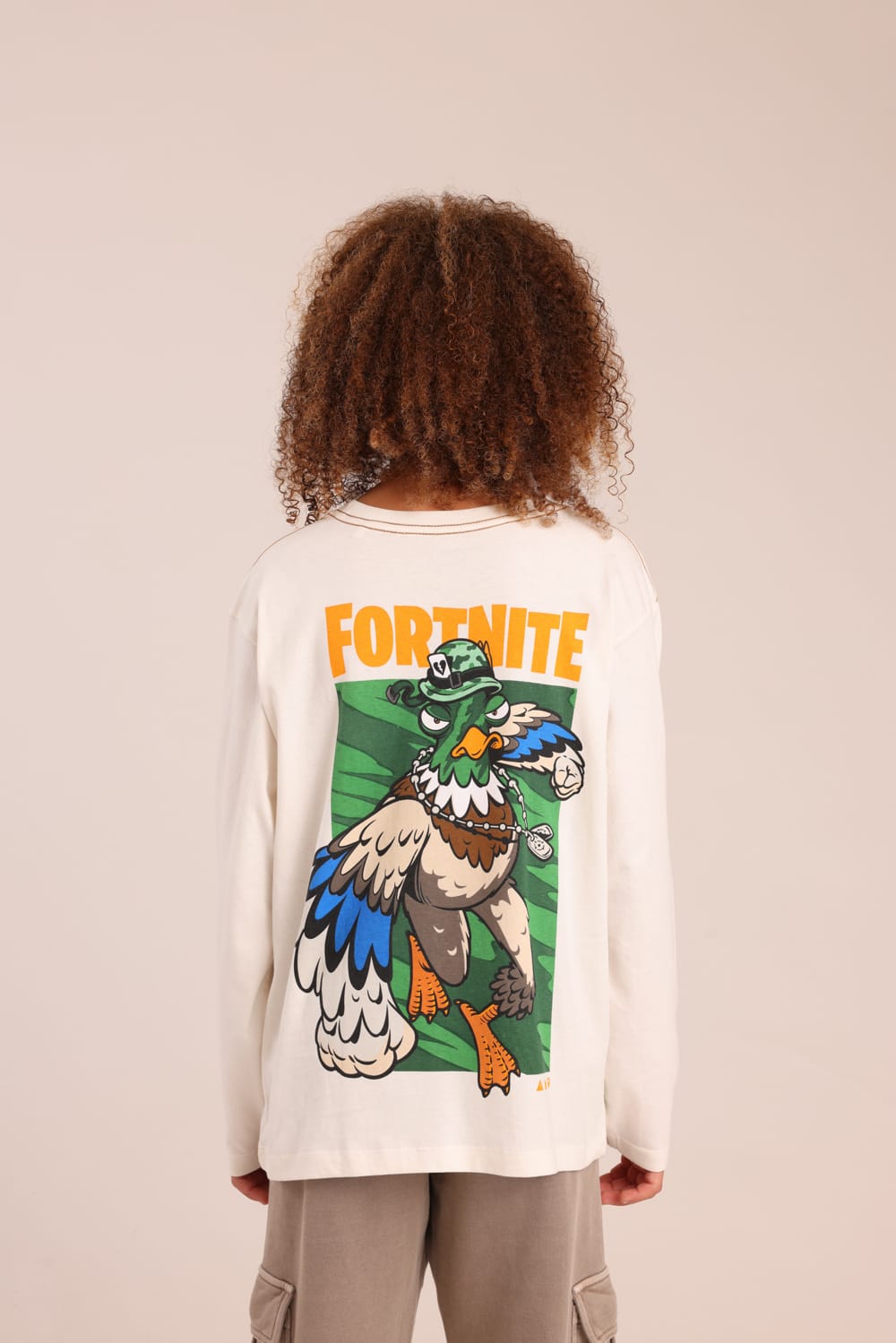 FOX בנים חולצה ארוכה חולצה ארוכה ממותגת FORTNITE חולצה ארוכה ממותגת FORTNITE