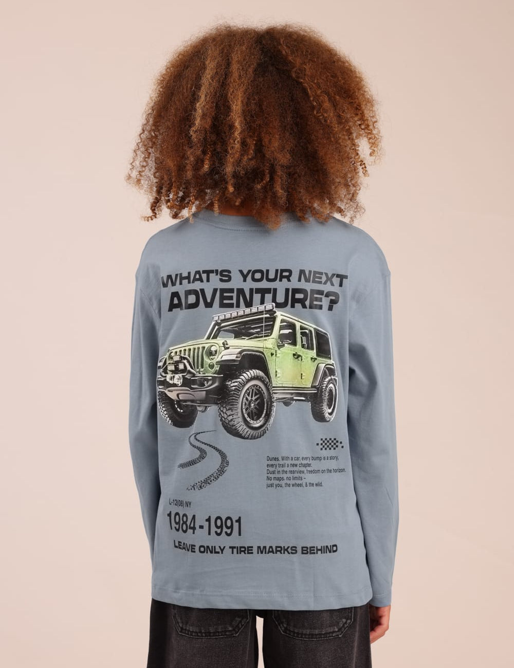 FOX בנים חולצה ארוכה חולצה ארוכה עם הדפס חולצה ארוכה עם הדפס