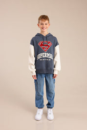 FOX בנים פוטרים פוטר קפוצ'ון ממותג סופרמן פוטר קפוצ'ון ממותג סופרמן