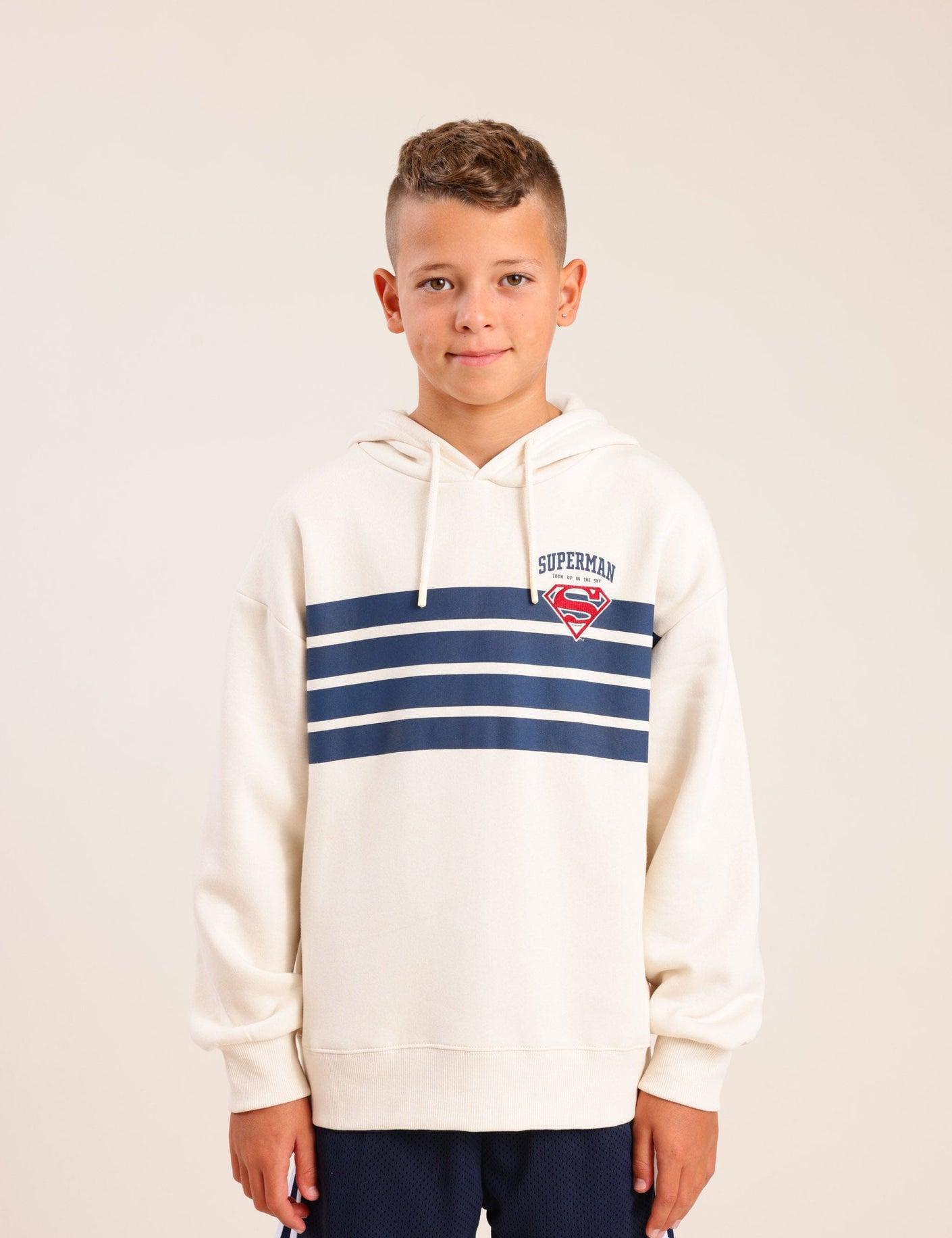 FOX בנים פוטרים פוטר קפוצ'ון ממותג סופרמן פוטר קפוצ'ון ממותג סופרמן