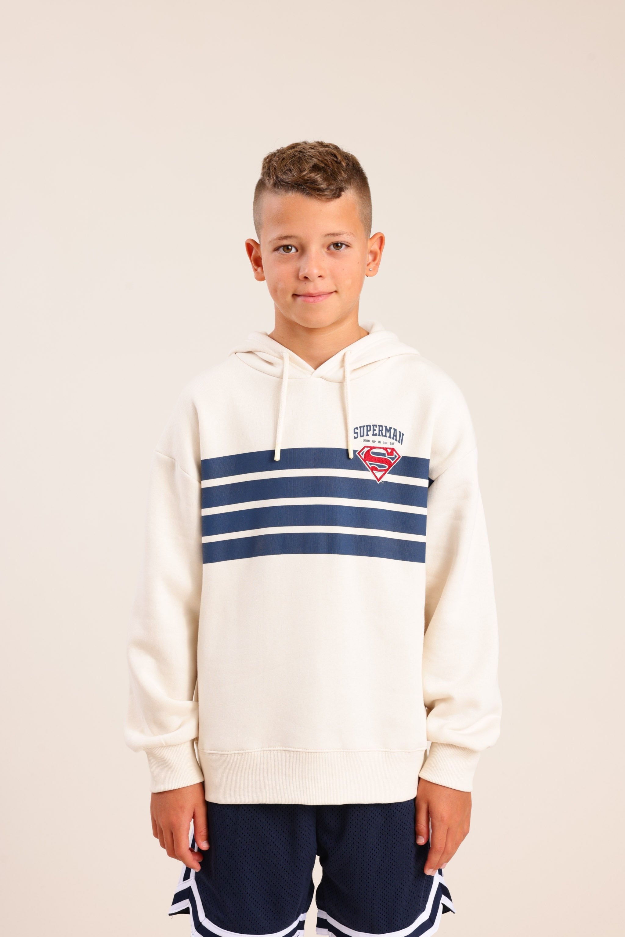 FOX בנים פוטרים פוטר קפוצ'ון ממותג סופרמן פוטר קפוצ'ון ממותג סופרמן