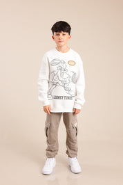 FOX בנים פוטרים פוטר ממותג לוני טונס פוטר ממותג לוני טונס