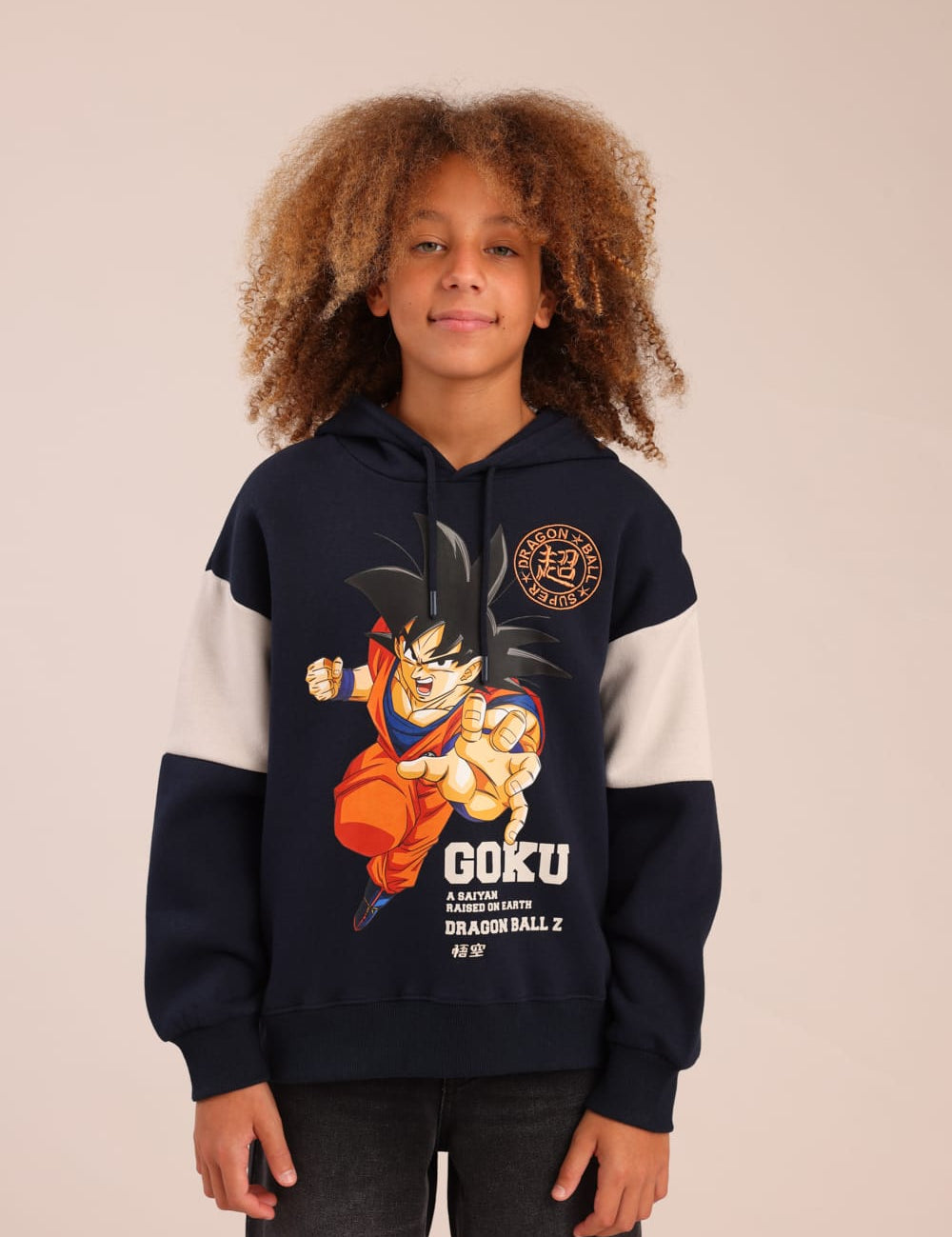 FOX בנים פוטרים פוטר קפוצ'ון ממותג DRAGON BALL Z פוטר קפוצ'ון ממותג DRAGON BALL Z