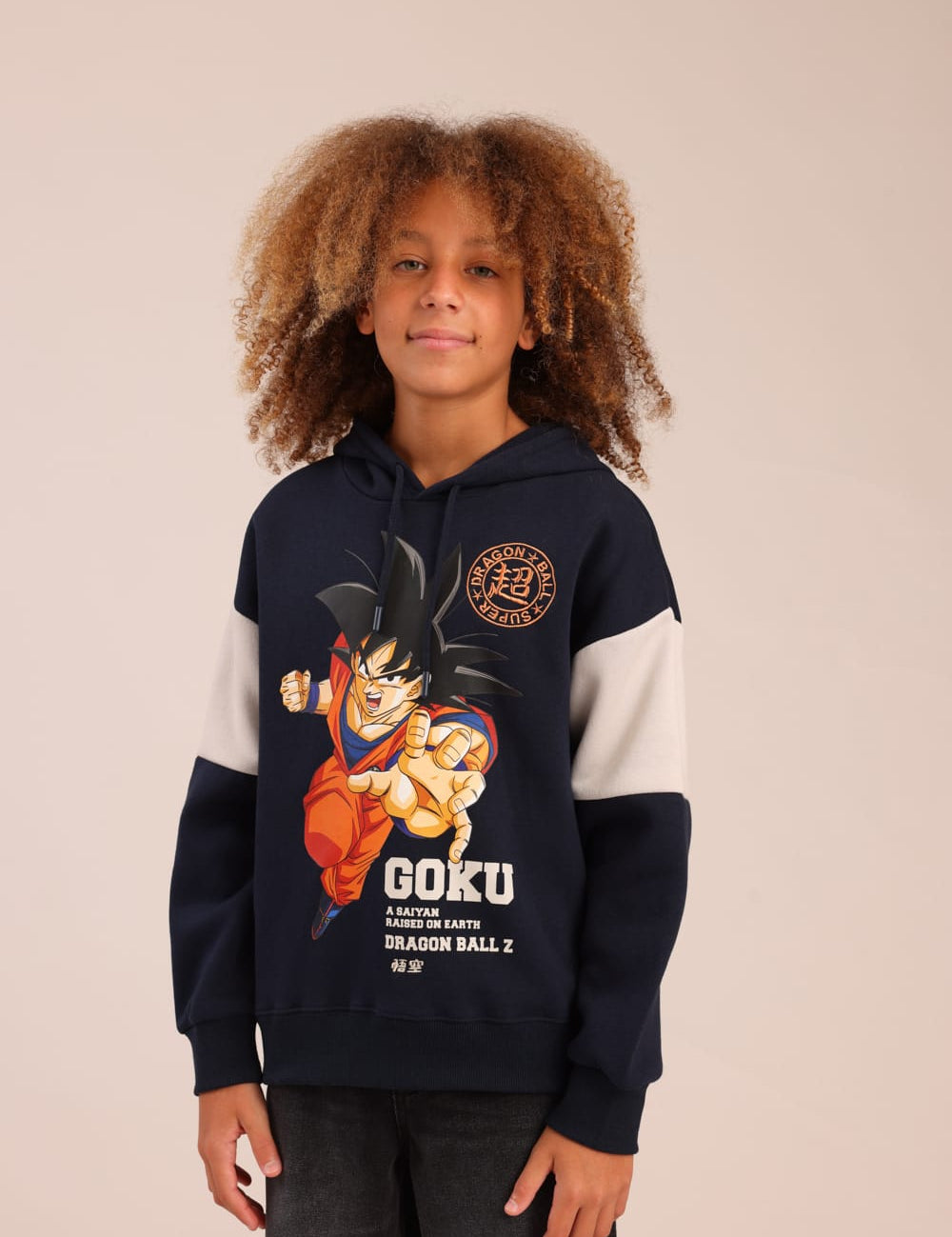 FOX בנים פוטרים פוטר קפוצ'ון ממותג DRAGON BALL Z פוטר קפוצ'ון ממותג DRAGON BALL Z