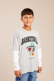 FOX בנים חולצה חולצה ממותגת NBA חולצה ממותגת NBA