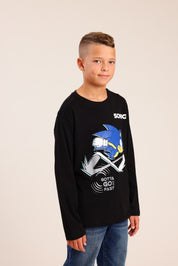 FOX בנים חולצה חולצה ממותגת סוניק חולצה ממותגת סוניק